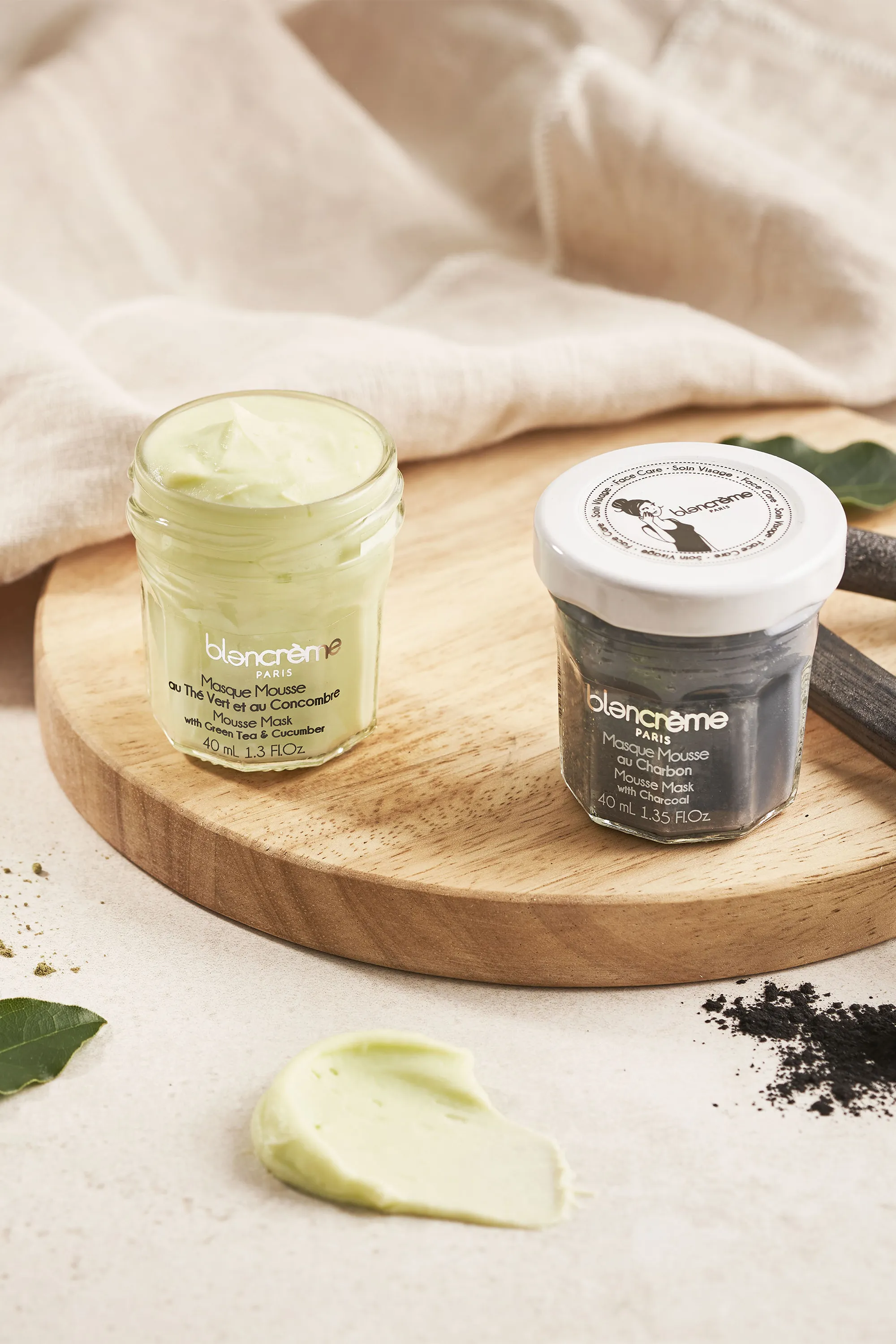 Blancrème Masque visage anti-imperfections mousse charbon-40 ml