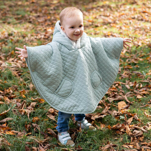 Poncho de voyage 9-36 mois - Jersey - Bleu Clair - BEMINI