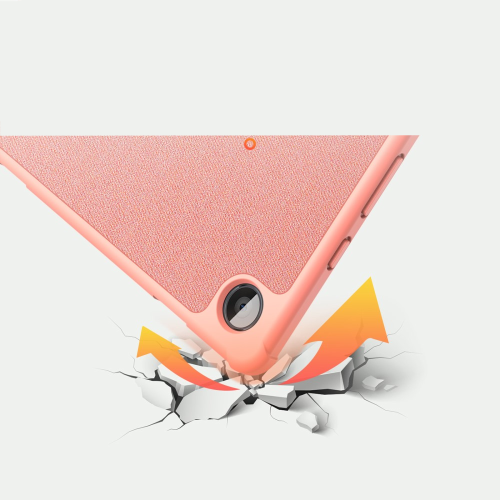 Samsung Galaxy Tab A9  Plus Tasche Smart Cover Hülle Stoff Design - Rosa
