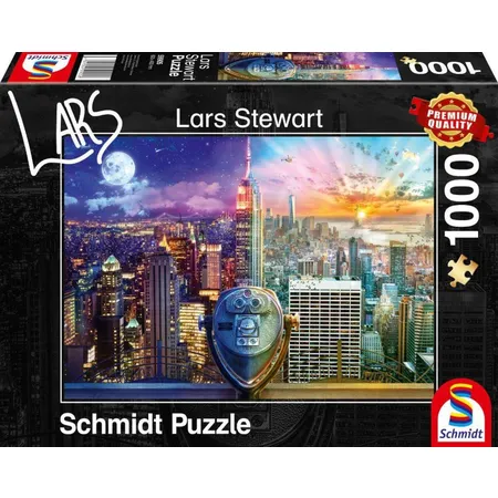 Schmidt Spiele Puzzle - Lars Stewart New York, Night and Day, 1000 Teile