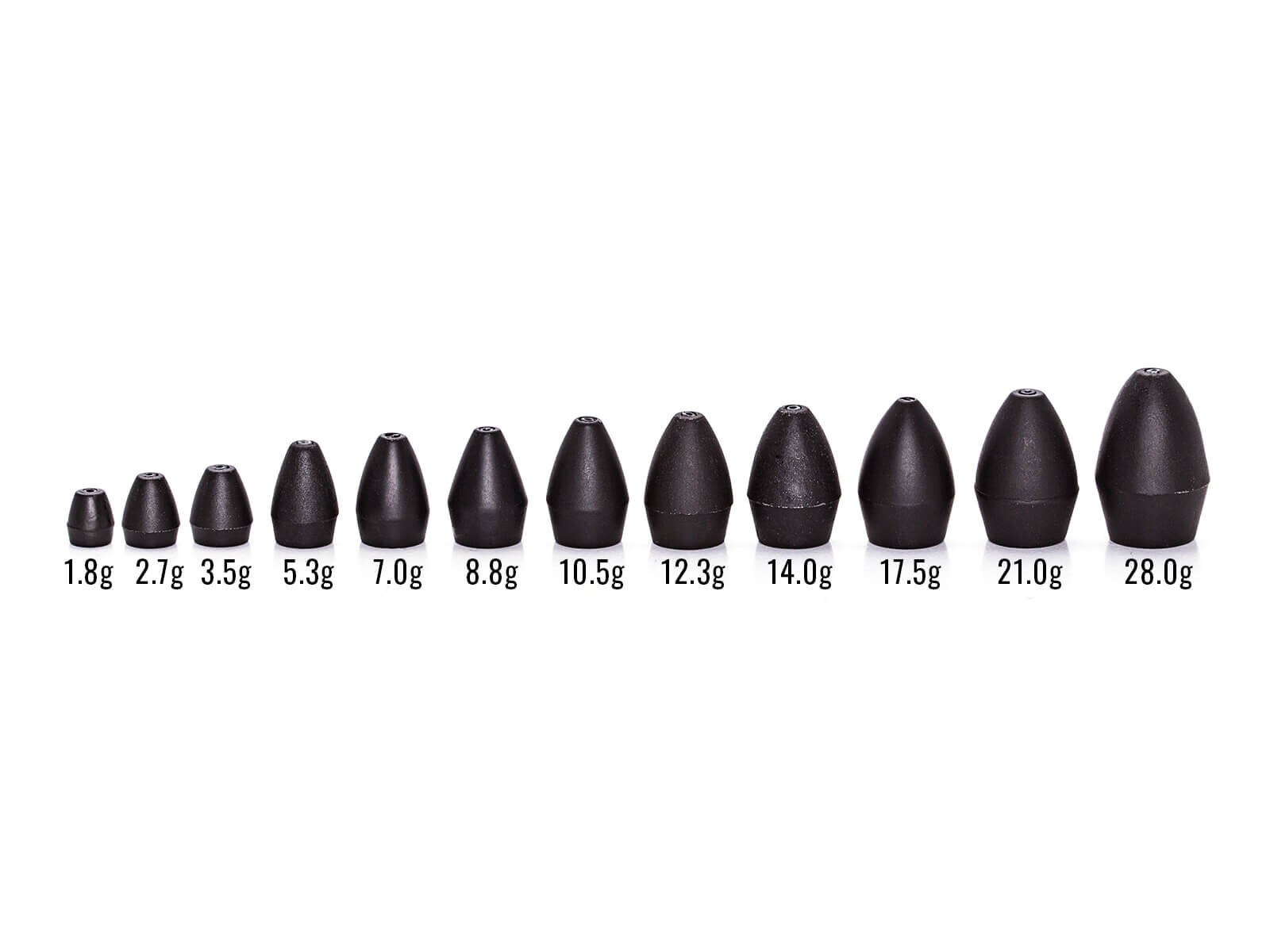 REINS Tungsten Slip Sinker - BLACK 14.0g (2 Stk.)