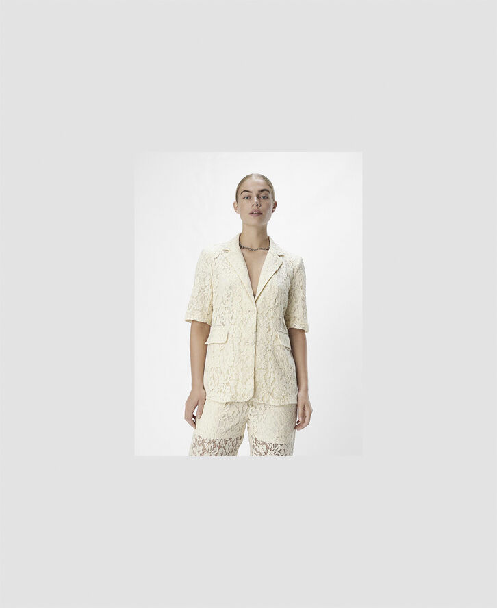 Object OBJRITTA LO LONG SS BLAZER E SS FAI Sandshell