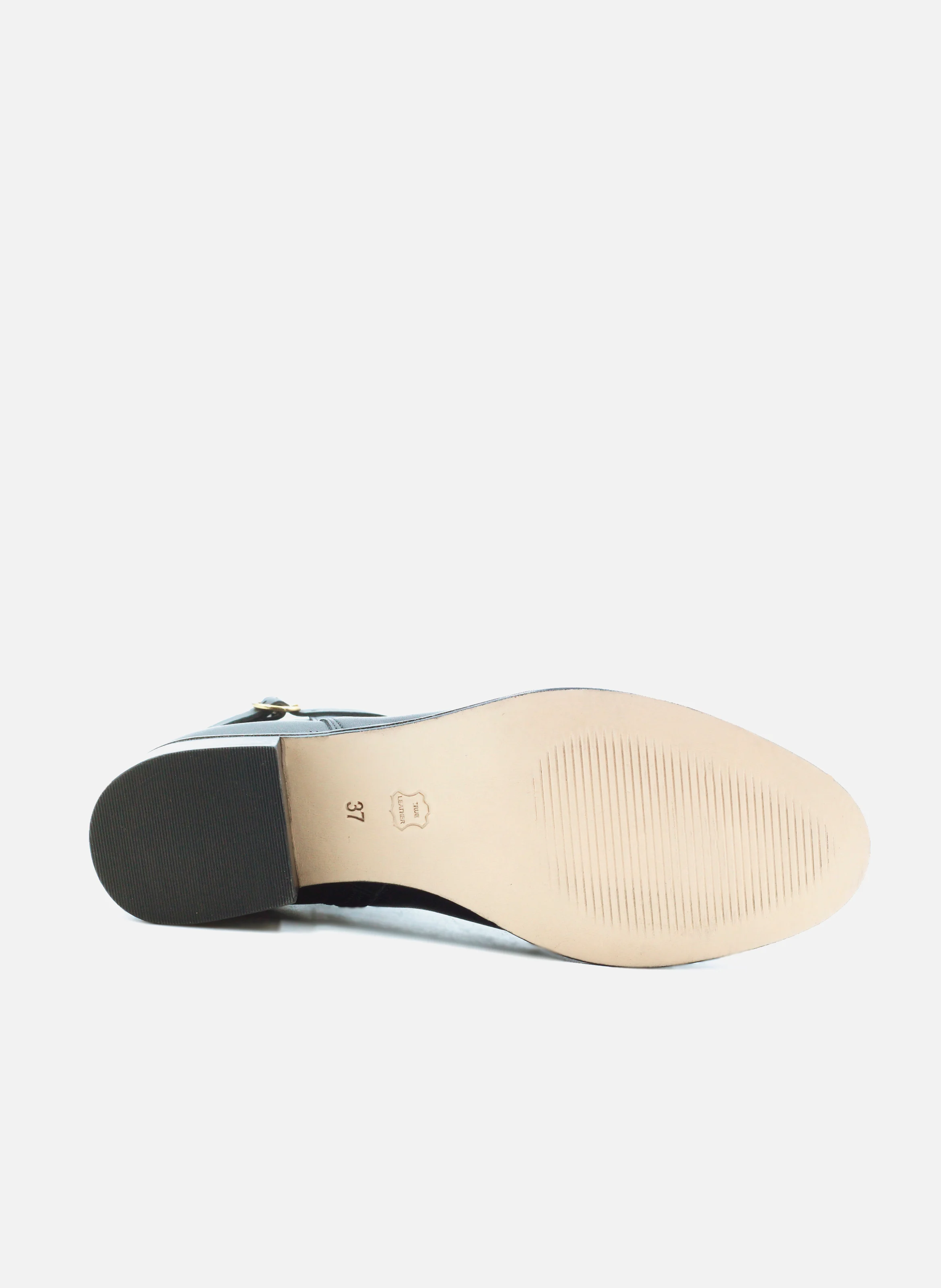 Bottines cavalières cuir lisse | Noir