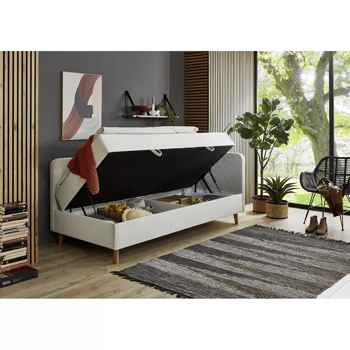 Polsterliege Cabana 90x200 Beige