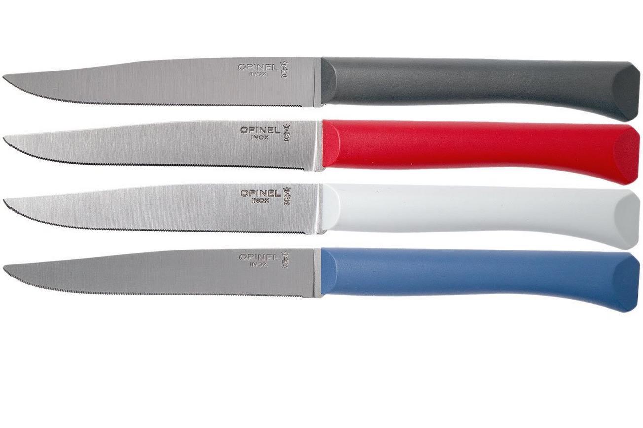 Opinel Bon Appetit  tafelmessen set van 4, primo, micro-gekarteld lemmet