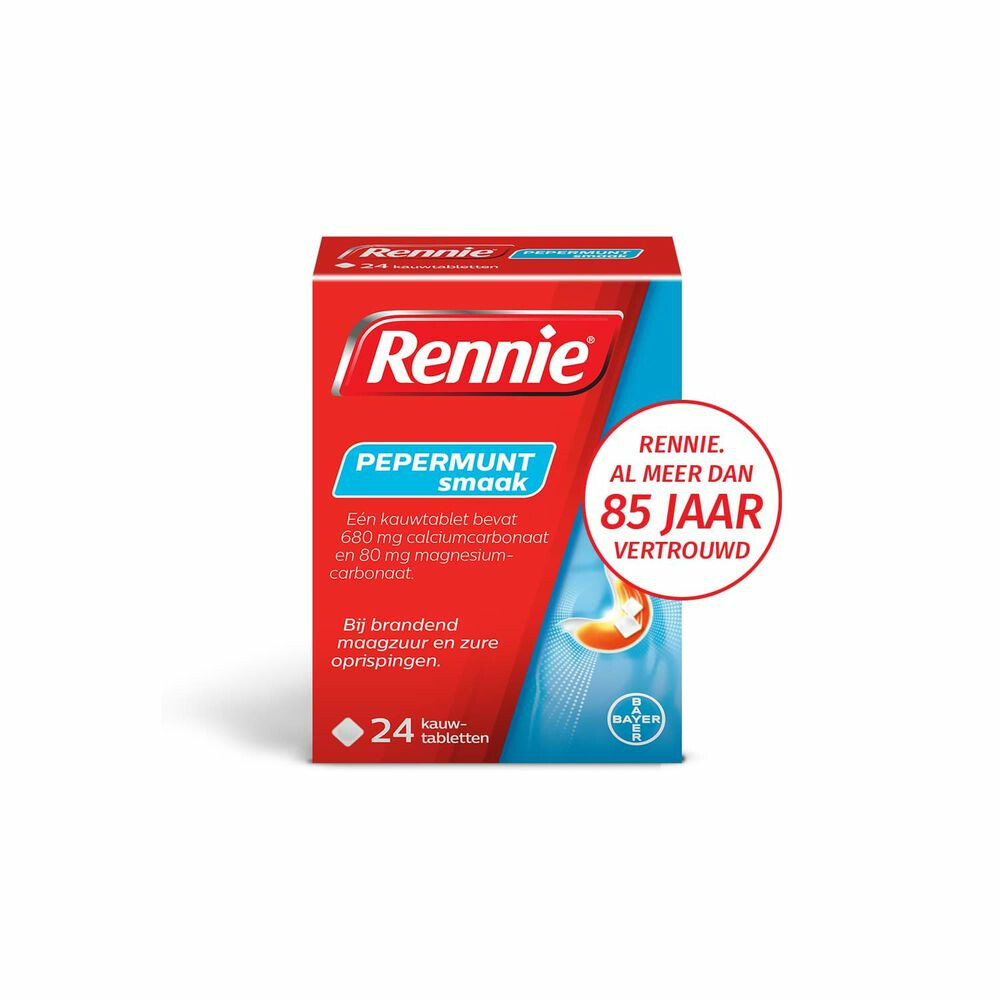 Rennie Pepermunt 24 tabletten