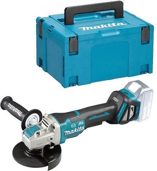 Makita DGA519ZJ 18V Li-ion accu haakse slijper body in Mbox - X-LOCK - 125mm - koolborstelloos