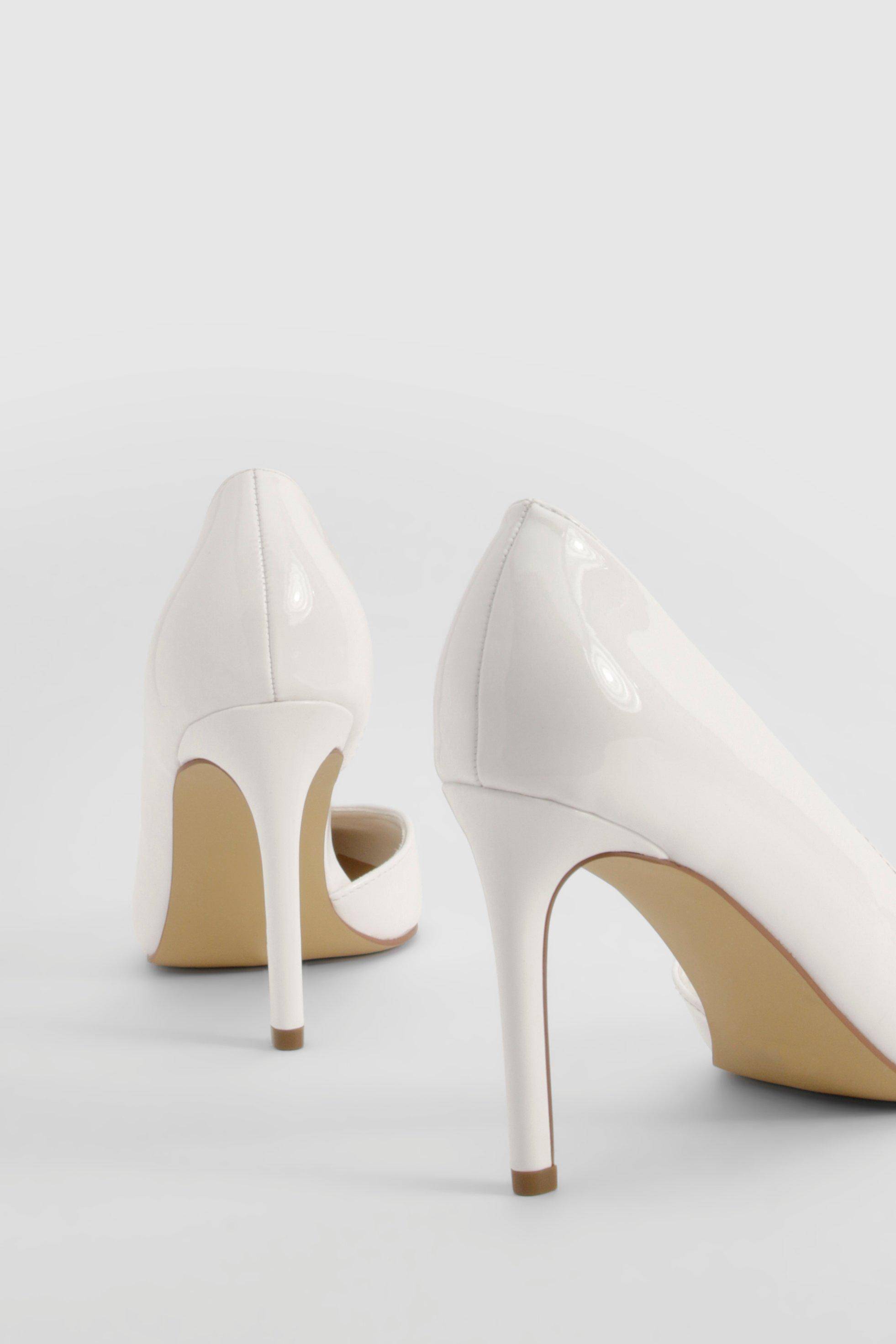 boohoo Escarpin Vernis À Découpe Mi-hauteur Basique