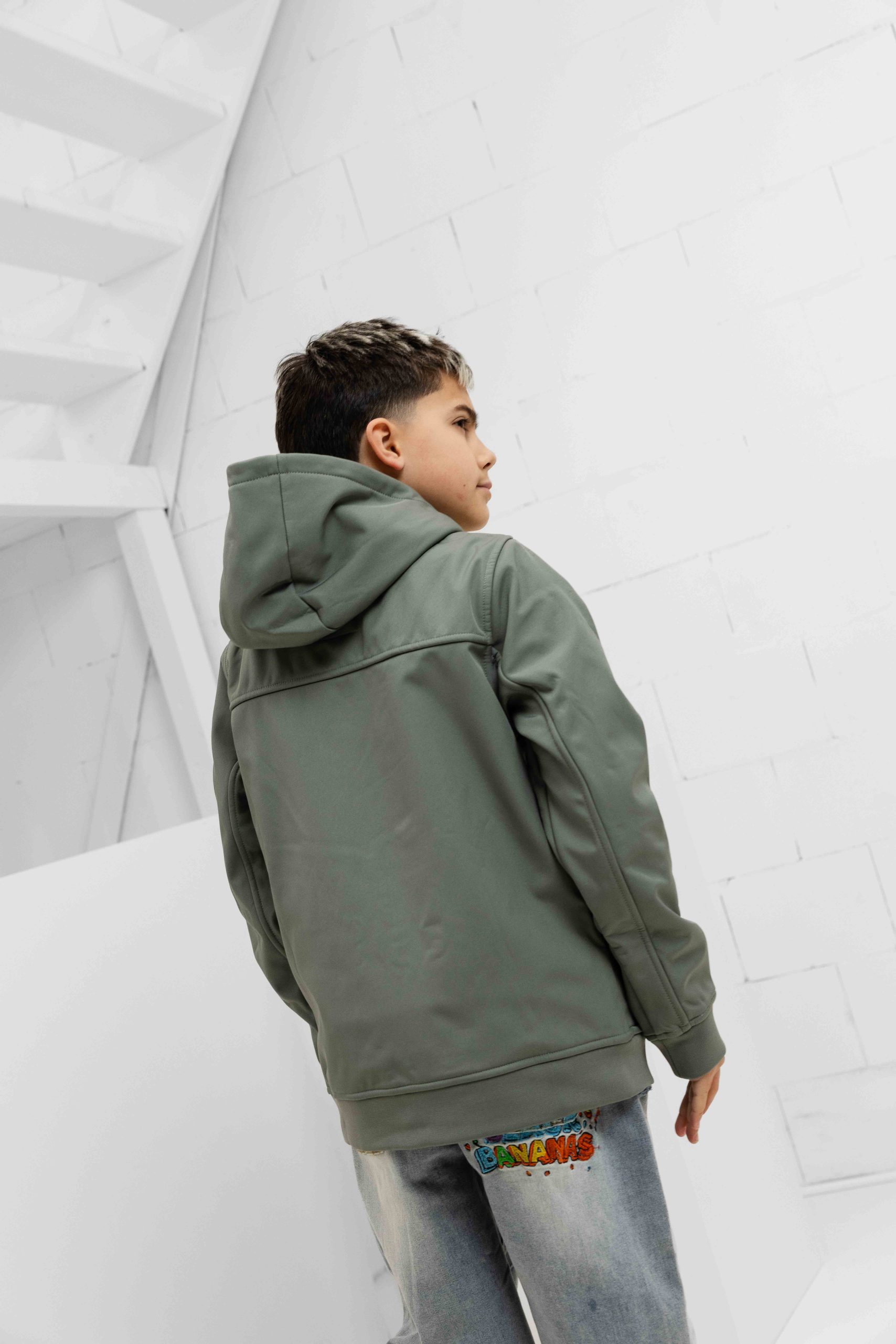 Black Bananas Soft Shell Kids Groen