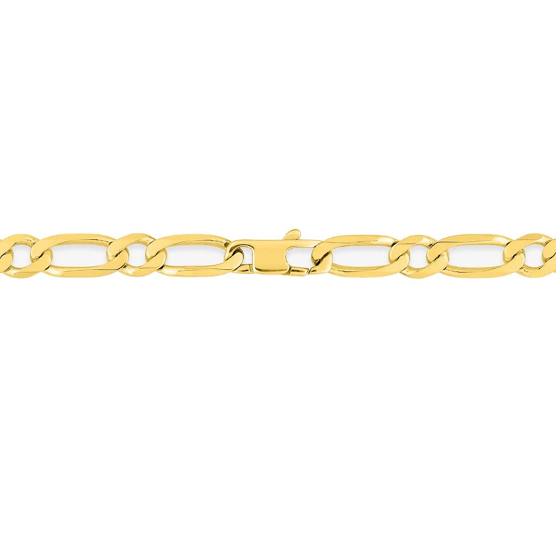 Bracelet Mixte 18 cm - Cheval alterné - Or 18 Carats - Largeur 5 mm
