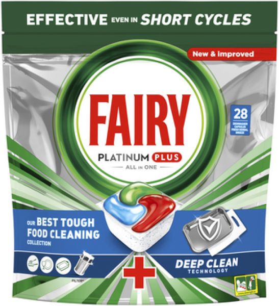 Fairy Platinum Plus All In One Spülmaschinentabs, 28 Tabs