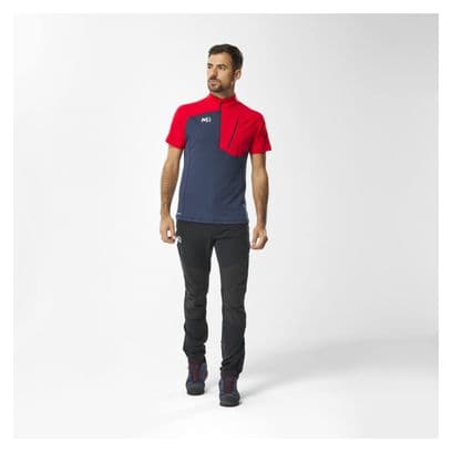 T-Shirt Millet Morpho Homme Rouge Bleu