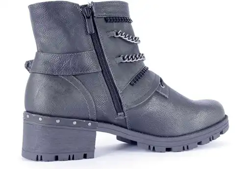 1283.503 MUSTANG ZWART - maat 42 enkellaars zwart - maat 42 Calandschoen