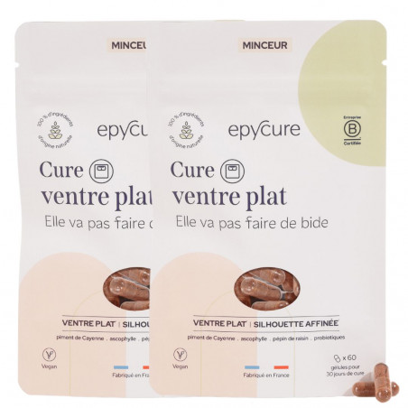 Epycure Laboratoire Cure ventre plat 2 mois