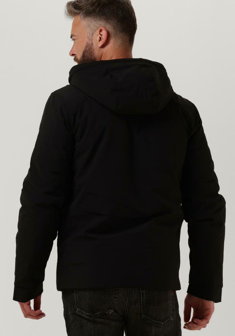 CAST IRON zwarte cast iron gewatteerde jas short jacket softshell zeroyon 2.0