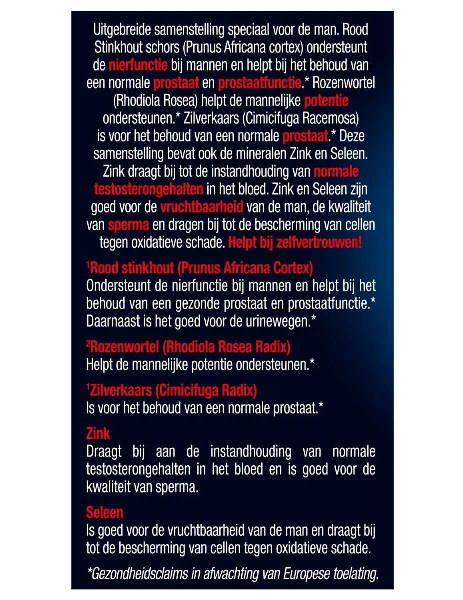 Prostaat Potentie & Urinewegen 30 capsules