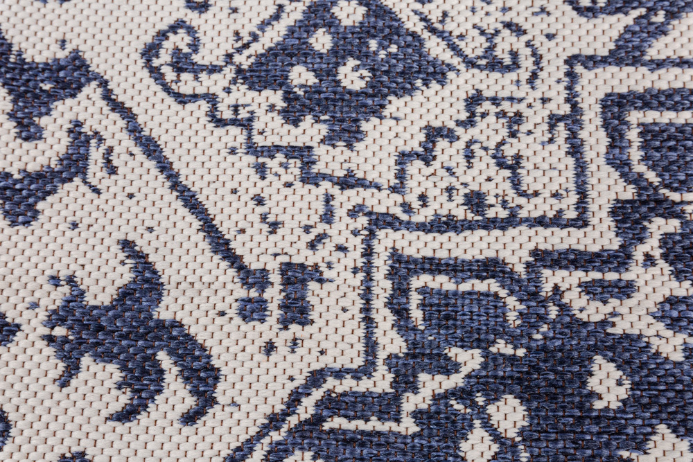Orientalischer Teppich OLD MARRAKESCH 230x160cm beige blau Used Look