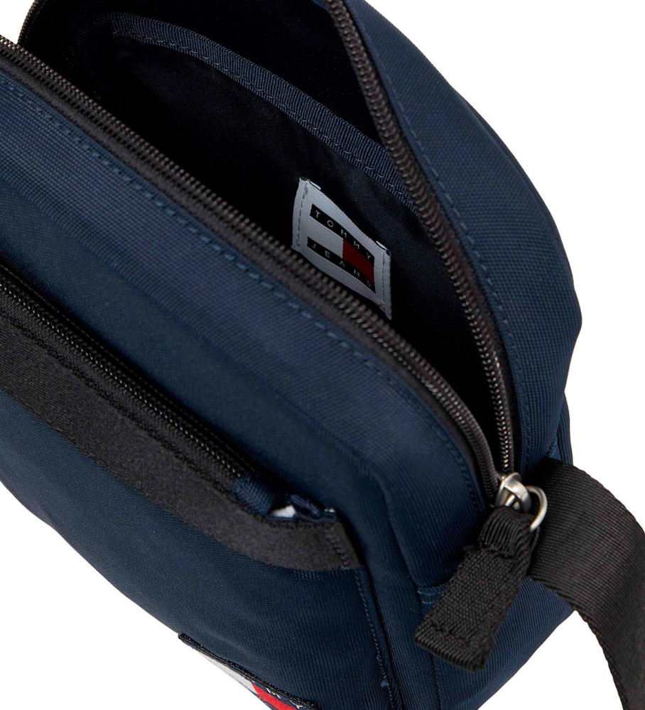 Bolsa Tommy Jeans Essential Reporter com logotipo azul-marinho