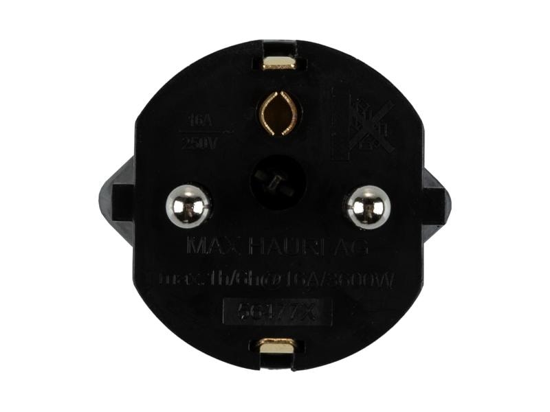 Max Hauri Adapterstecker Schuko Stecker zu T21 Buchse Schwa Adapter 2-Pol Schweiz T21 auf Schuko Dose