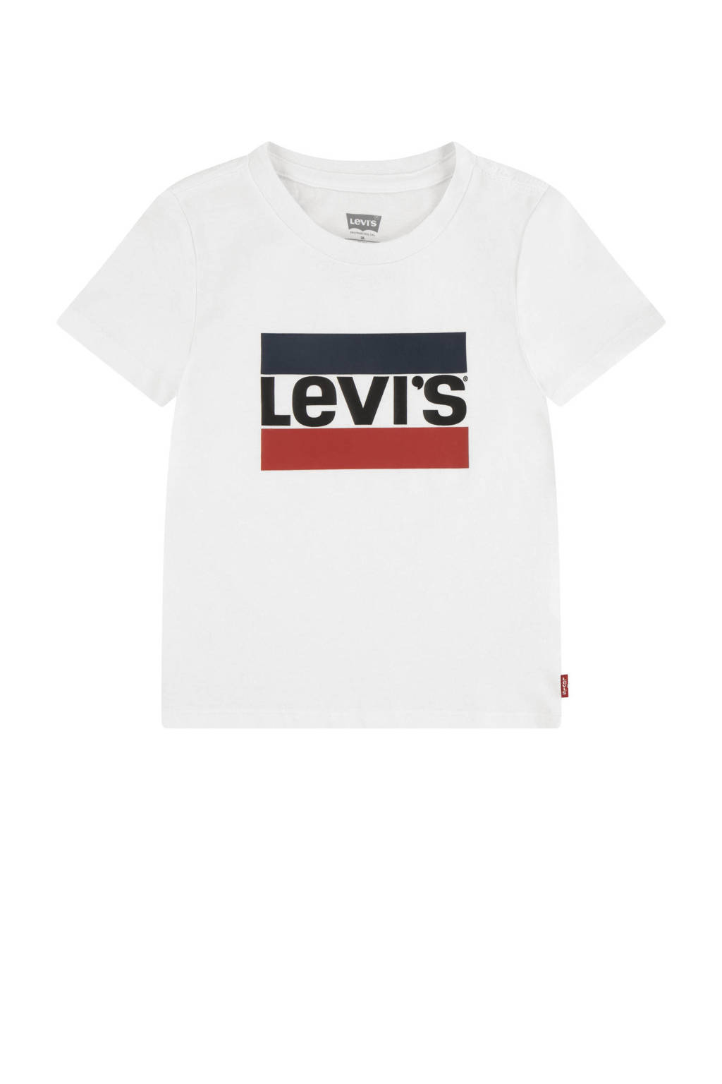 Levi's T-shirt SPORTSWEAR met logo wit/rood/blauw