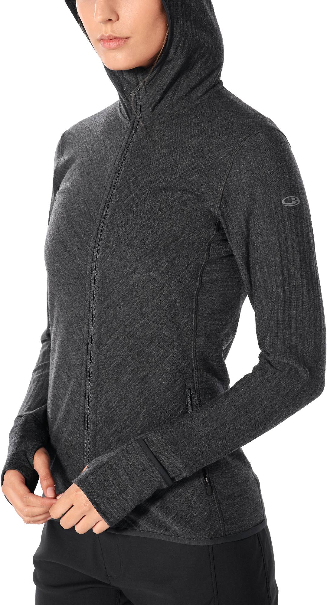Icebreaker Descender LS Zip Hood W's