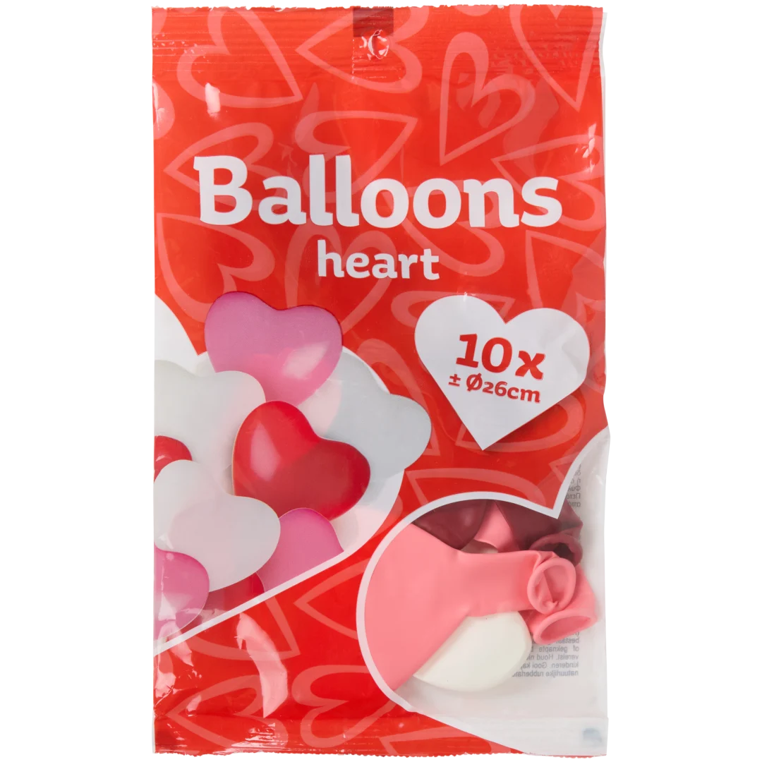 Ballons en forme de cœur
