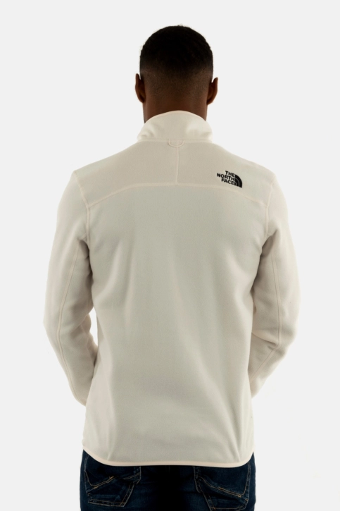 Gilets cardigans the north face 100 glac fz qli1 white dune
