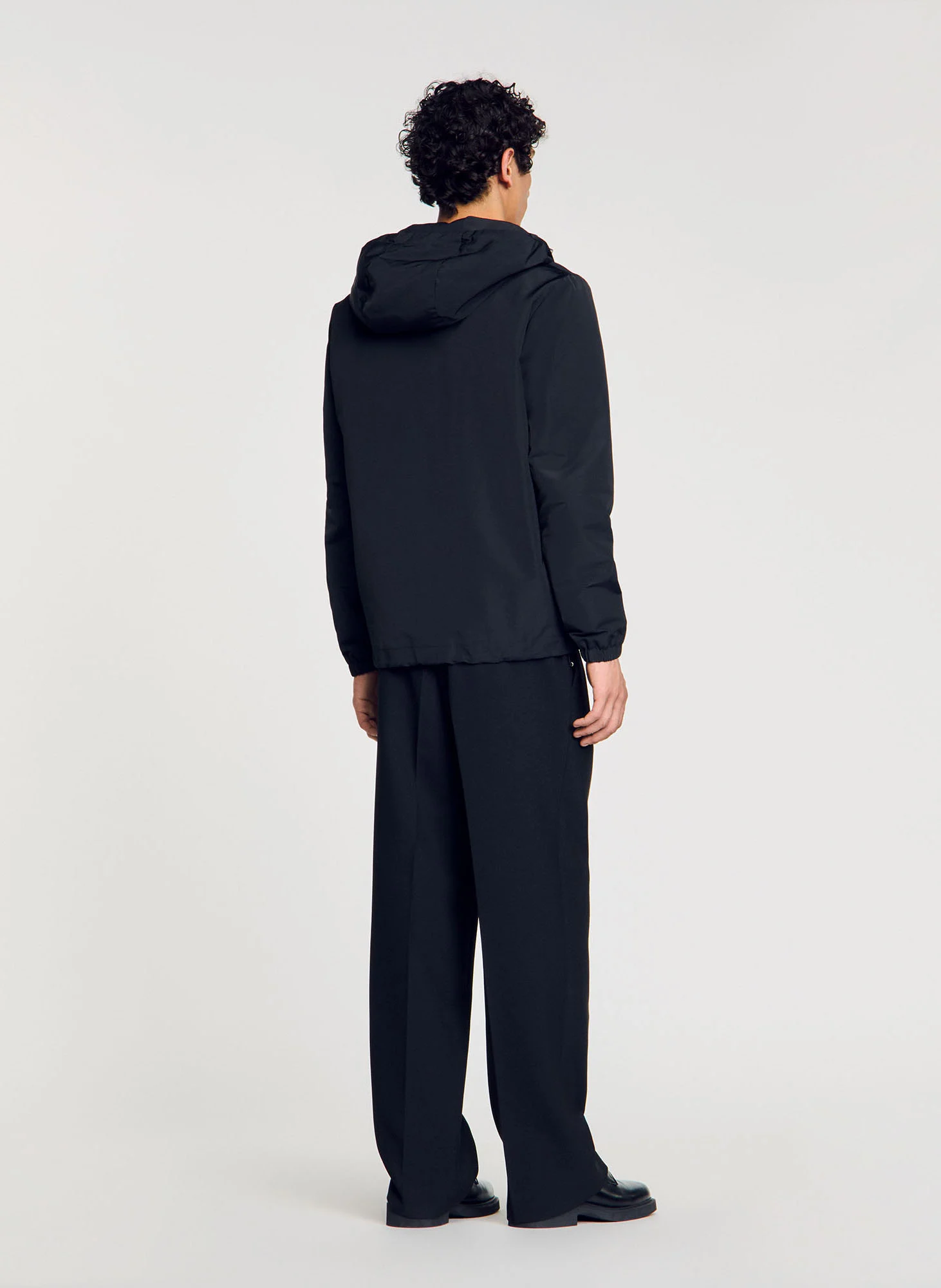 Veste zippée à capuche| Noir