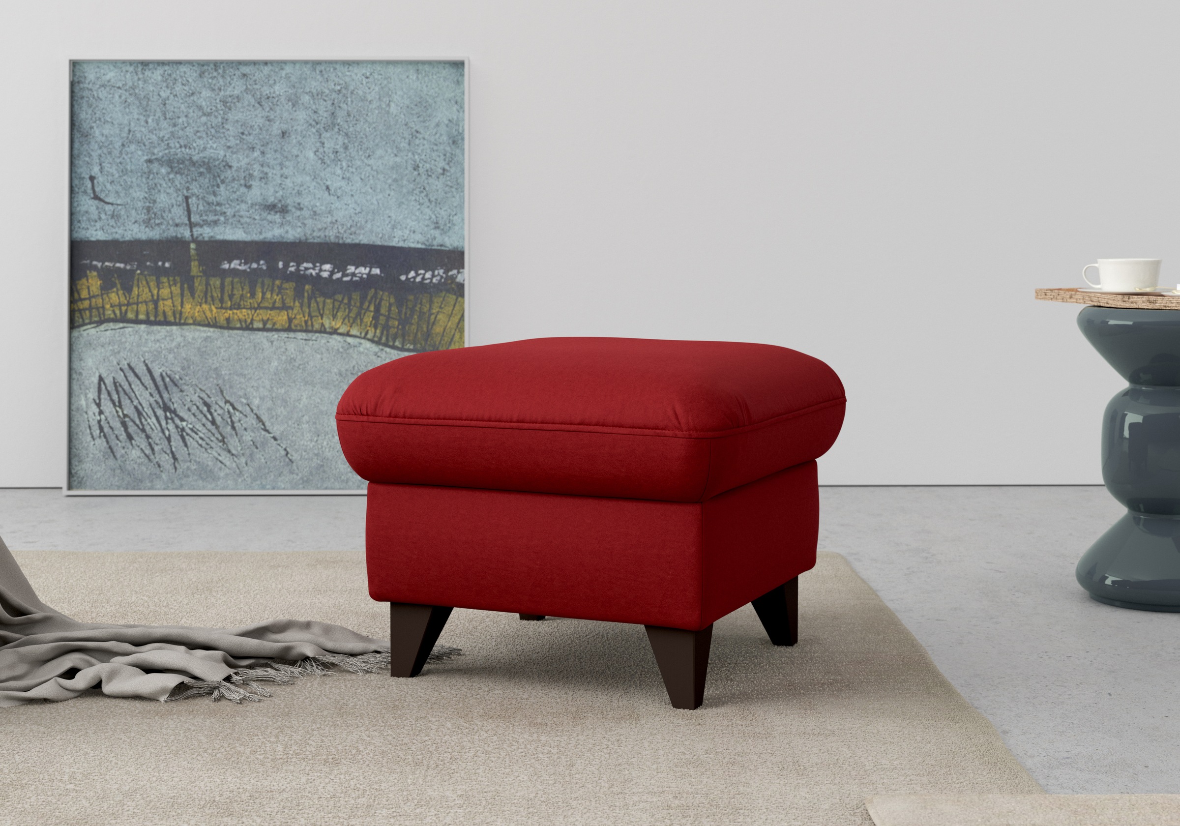 sit&more Stauraumhocker »Mellum« mit Stauraum und wengefarbenen Holzfüssen