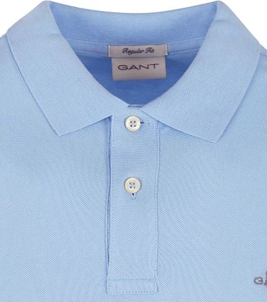 Gant Shield Piqué Poloshirt Lichtblauw 2210-468 kopen