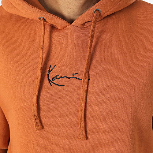 Sweat Capuche Small Signature Essential 6028436 Orange