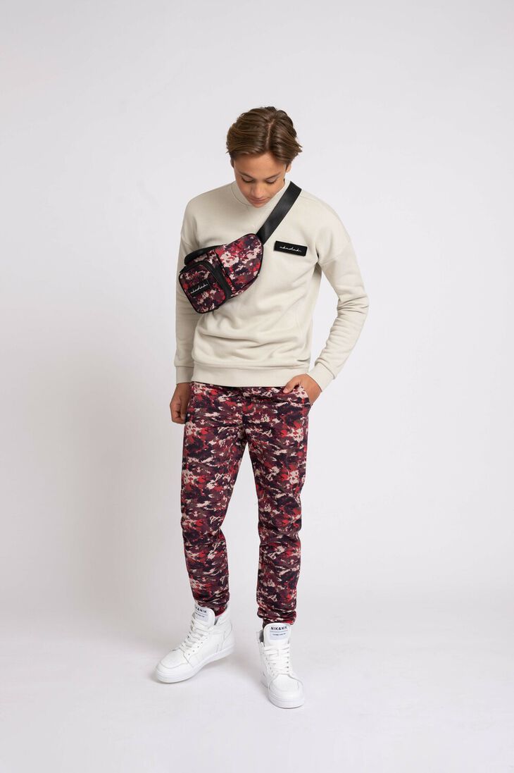 NIK & NIK grijze nik & nik trui rib panel sweatshirt