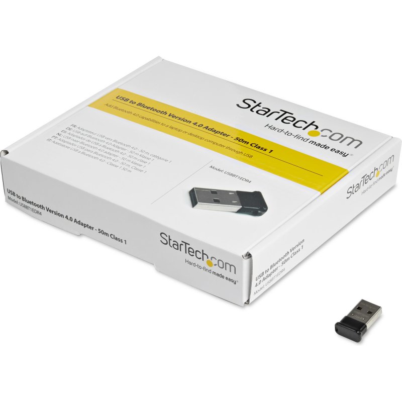 StarTech.com Mini Adaptateur USB Bluetooth 4.0 - Mini Dongle Sans Fil EDR Classe 1 - 50m
