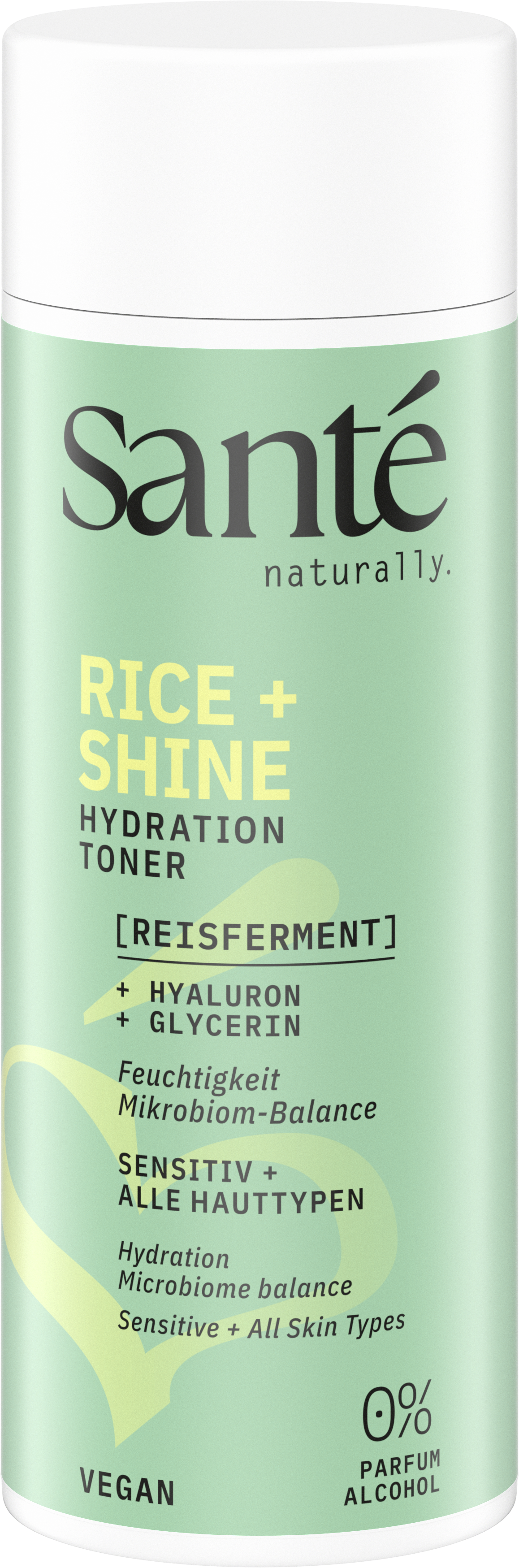 Santé naturally.  Rice + Shine Hydration Toner, 125 ml