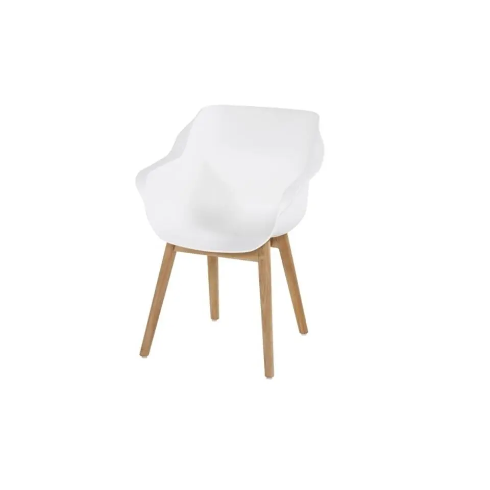 Set van 2- Hartman Sophie Studio diningstoel- White - Teak poot