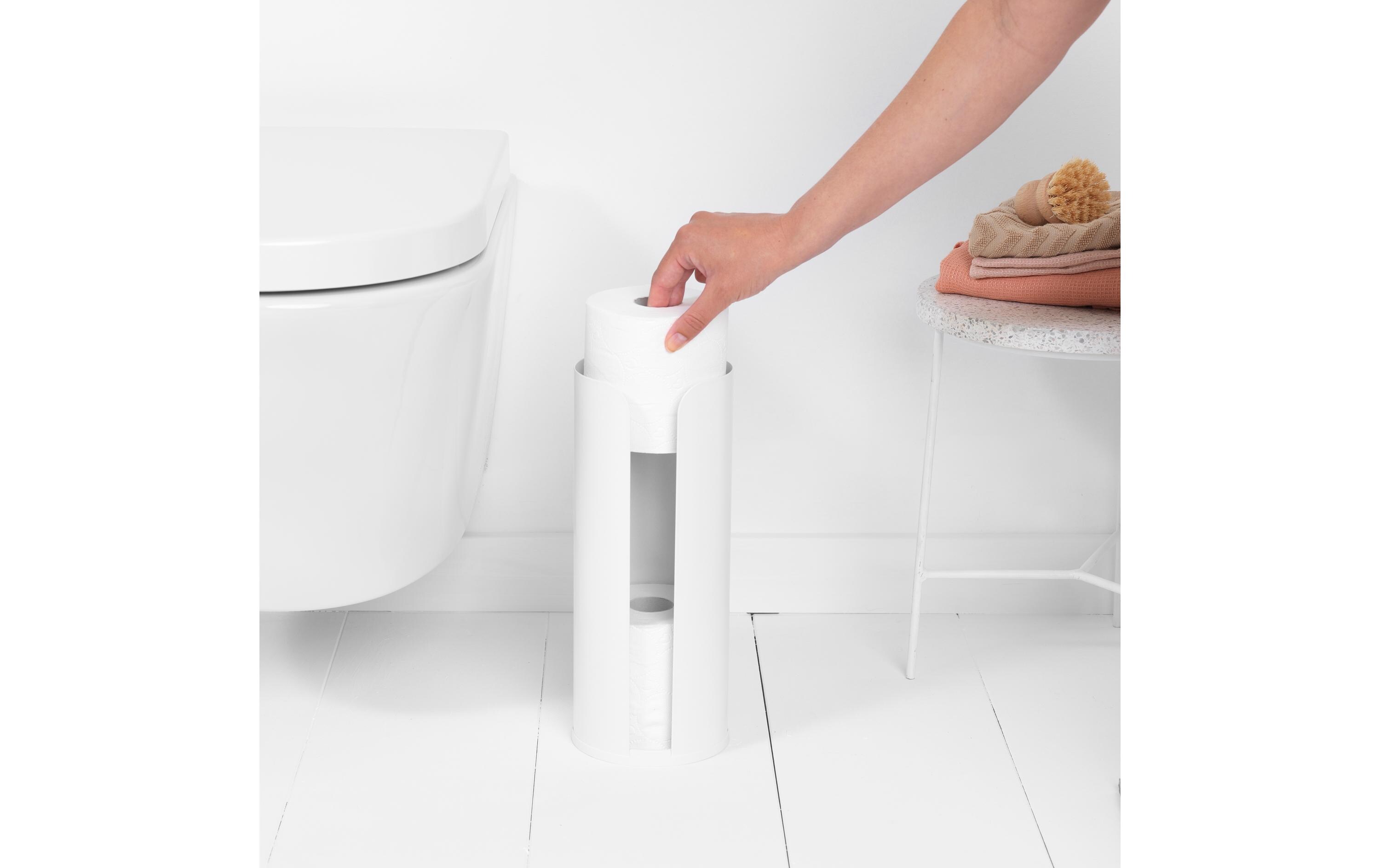 Toilettenpapierhalter ReNew für 3 Rollen, WeissWC-Rollenhalter