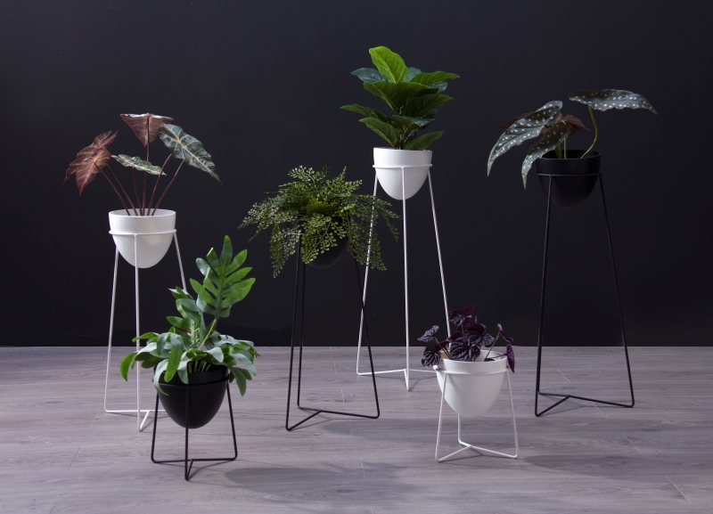 Sina blomsterpotte Hvit 65 cm