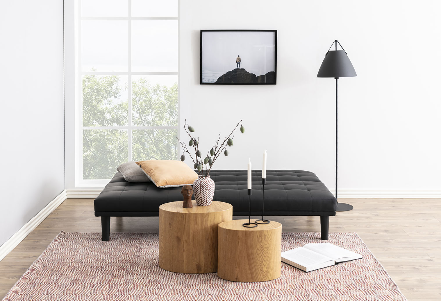 Gubbio Salontafel - 48 x 33cm - Eiken - Set van 2