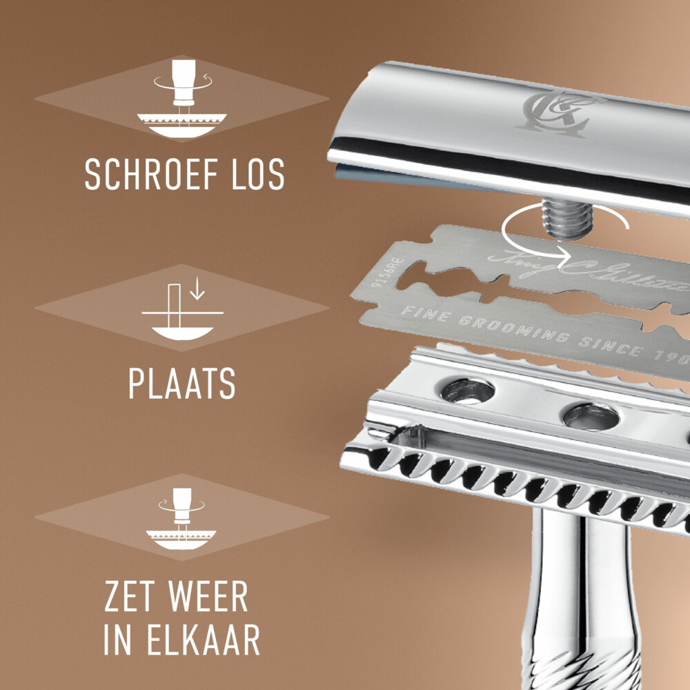 King C. Gillette Double Edge Safety Razor Navulling Scheermesjes10 stuks