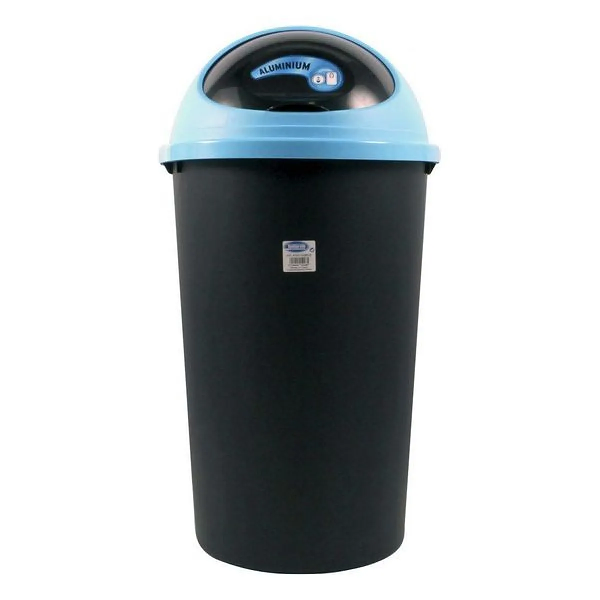 Totalcadeau Poubelle à couvercle en coupe - 45 L Jaune