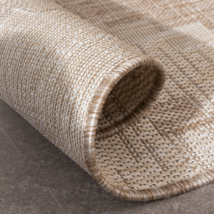 Jute buitenkleed - Atlas Diamond Bruin/Creme