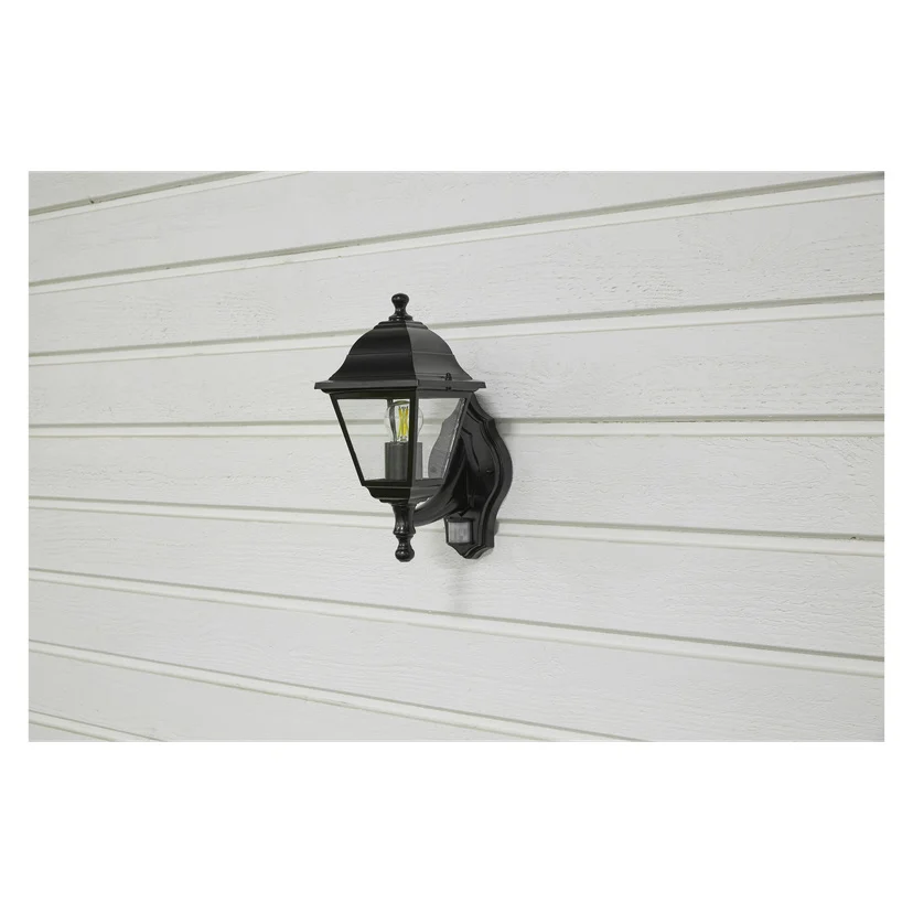 Vegglampe med bevegelsessensor IP44 E27