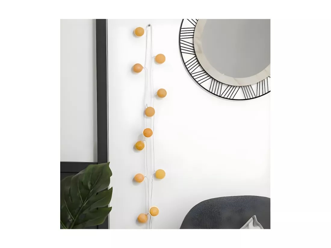 Guirlande PVC ocre 3.5 x 255 cm