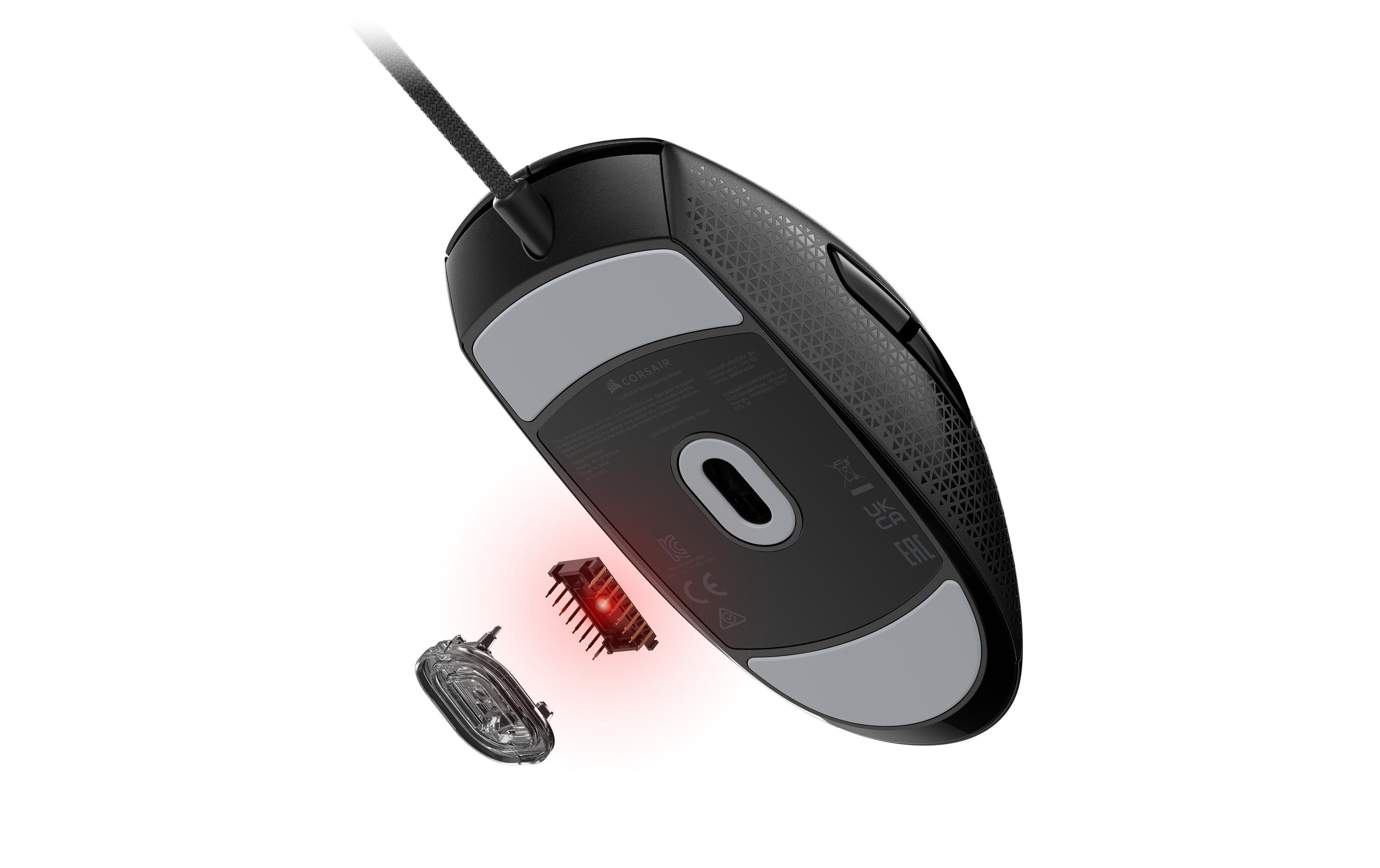 Gaming-Maus M55 SchwarzGaming-Mouse mit geringem Eigengewicht und programmierbaren Tasten