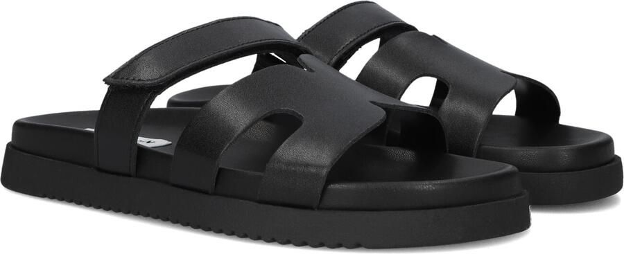 Steve Madden sandaaltjes van leer met klittenbandsluiting model 'Missile'