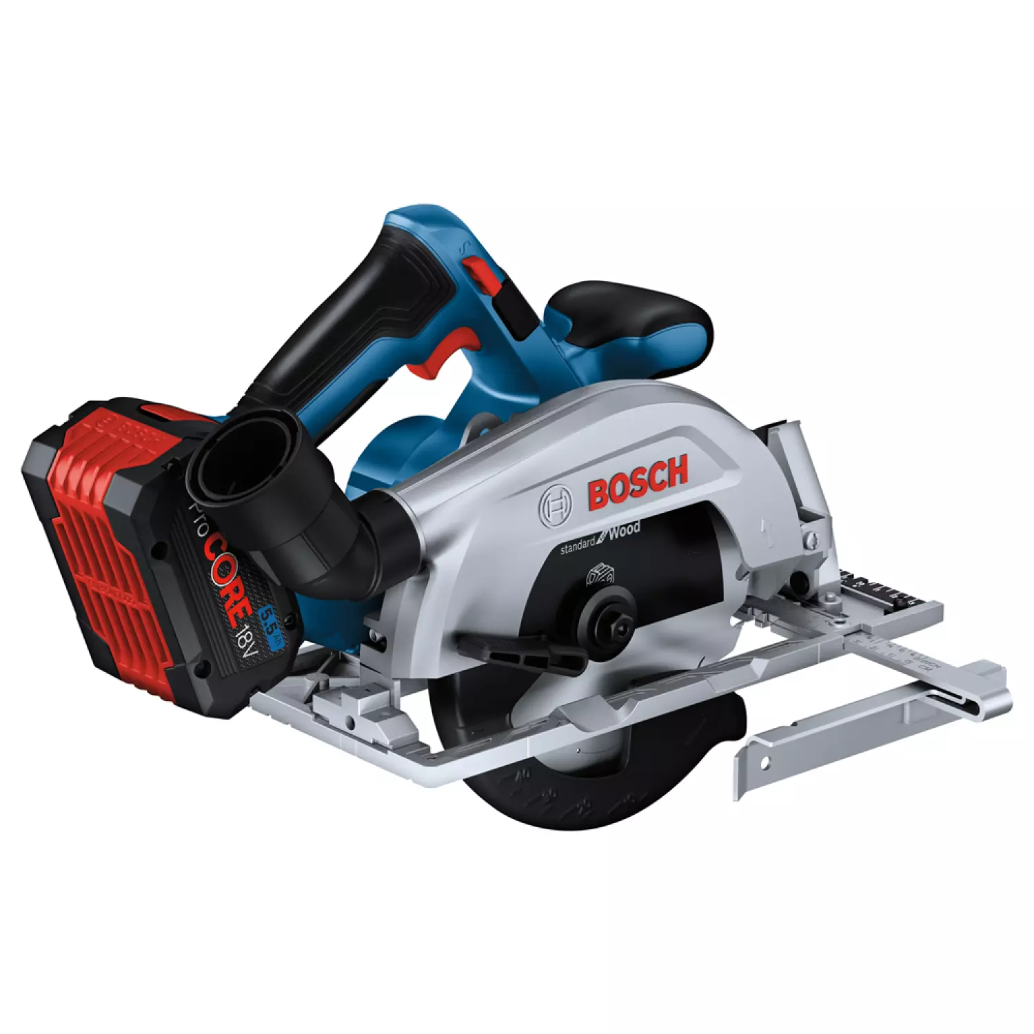 Bosch GKS 18V-57-2 18V Li-ion Accu cirkelzaag set (2x 5.5Ah) in L-Boxx - 165 mm