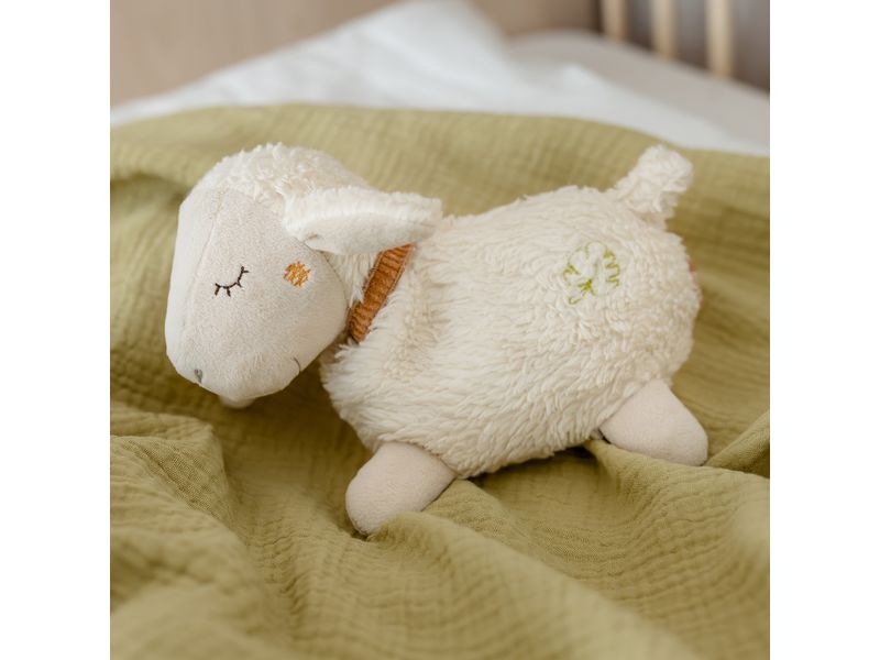 fehn Wärme-Stofftier Schaf Kuscheltier mit entnehmbarem Wärmesäckchen im Schaf Design