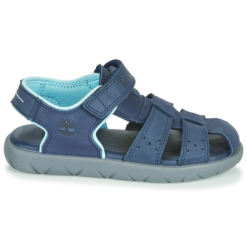 Timberland - NUBBLE LEATHER FISHERMAN - Bleu
