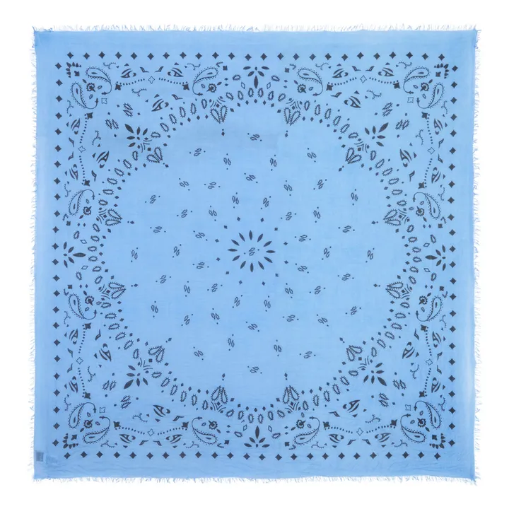 Kujten Bandana Effy Voile de Cachemire | Bleu