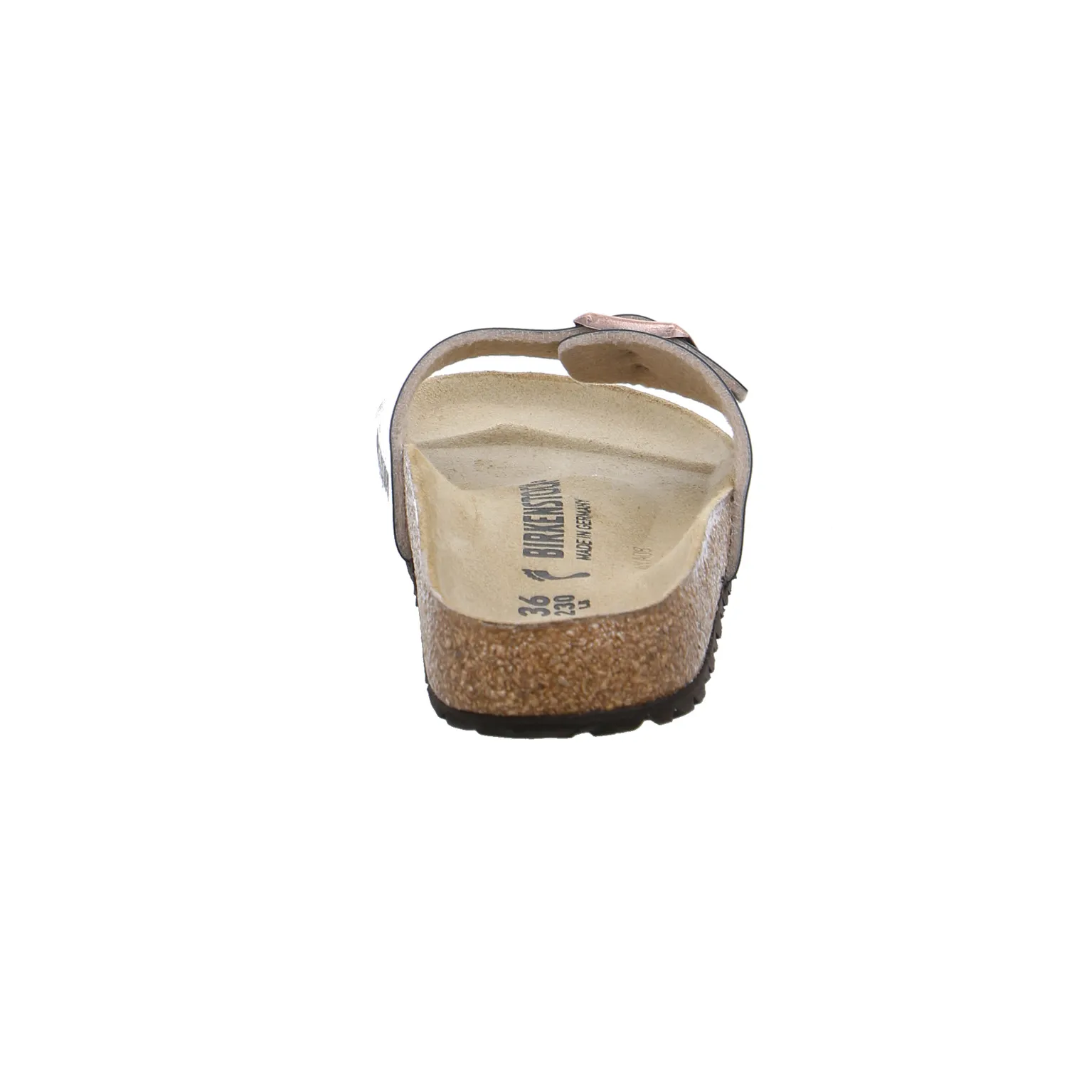 BIRKENSTOCK Bio-Fussbett Taupe Lederimitat